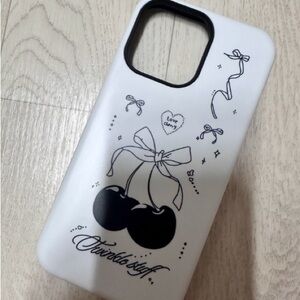 Stylish White Cherry Phone Case